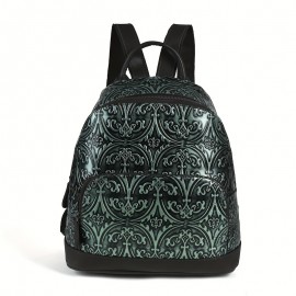 Real Leather Women'S Backpack, Retro Cowhide Backpack, Large Capacity, Fashionable And Versatile Backpack, Casual Bag