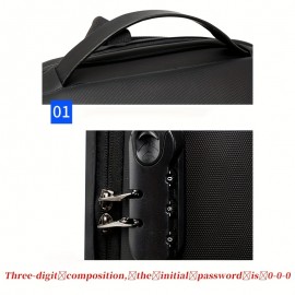 A Stylish Large-Capacity Travel Backpack with a Laptop Compartment, Multifunctional Computer Bag, Suitable for Commuting And Travel, Featuring Adjustable Straps, Ideal for Outdoor Business And Short Trips, Equipped with a Security Combination Lock, Initial Code Is 0-0-0.