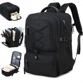 Travel Backpack, Airline Approved with Shoe Compartment Casual Backpack, 15.6-inch Laptop Backpack for Men and Women, Business Work Travel Backpack, Suitable for Flight Boarding Use