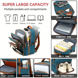 Travel Backpack, Airline Approved with Shoe Compartment Casual Backpack, 15.6-inch Laptop Backpack for Men and Women, Business Work Travel Backpack, Suitable for Flight Boarding Use