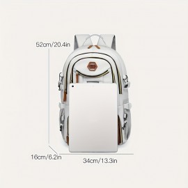 Unisex Casual Backpack with Separate Shoe Compartment, Large Capacity Premium Travel and Hiking Bag for 15-inch Laptop