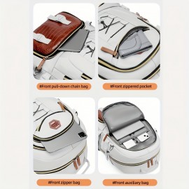 Unisex Casual Backpack with Separate Shoe Compartment, Large Capacity Premium Travel and Hiking Bag for 15-inch Laptop