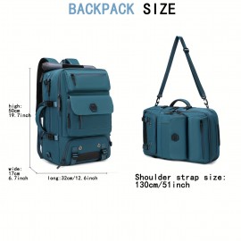 Travel Backpack, Airline Approved Carry-On Backpack for Women and Men with Shoe Compartment, 17, 3-Inch Laptop Backpack for Flying, Hiking Casual Daypack