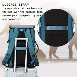 Travel Backpack, Airline Approved Carry-On Backpack for Women and Men with Shoe Compartment, 17, 3-Inch Laptop Backpack for Flying, Hiking Casual Daypack