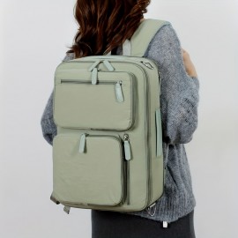 Expandable Laptop Backpack with Dry/Wet Separation, Multi-Layer Multi-Pocket Multi-Zipper Storage Travel Student Shoulder Bag, Large Capacity Laptop Compartment Handbag Multifunctional Crossbody Bag, Suitable for Business Trips, Vacations, etc