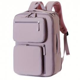 Expandable Laptop Backpack with Dry/Wet Separation, Multi-Layer Multi-Pocket Multi-Zipper Storage Travel Student Shoulder Bag, Large Capacity Laptop Compartment Handbag Multifunctional Crossbody Bag, Suitable for Business Trips, Vacations, etc