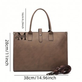 Customizable Men's Crossbody Bag - Adjustable Shoulder Strap, Scratch-Resistant Durable Material, Large Capacity Sleek Minimalist Design for Business & Casual Use (Black/Brown), Versatile Travel Purse | Highquality Stitching