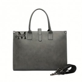 Customizable Men's Crossbody Bag - Adjustable Shoulder Strap, Scratch-Resistant Durable Material, Large Capacity Sleek Minimalist Design for Business & Casual Use (Black/Brown), Versatile Travel Purse | Highquality Stitching