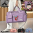 [Disney Valentine Bag] Disney 1pc Ariel The Little Mermaid Valentine's Day Themed Multifunctional Travel Bag | Large Capacity High Quality Suitcase with Trolley, Multiple Compartments & Shoe Storage, Durable Fabric for Students, Boarding, Outdoor Sports (Purple, Pink, Blue)