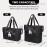 1pc Poodle Print Men'S Trendy Large Tote Bag - Durable Black Gym & Yoga Maternity Bag with Wet/Dry Separation, Spacious Interior for Sports, Workout Essentials, or Pet Supplies