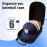 1pc EVA Hat Storage Bag for Men - Durable Baseball Cap Organizer, Portable & Protective with Multiple Compartments, Black with Blue Accents, Perfect for Travel or Home, Home Organization | Sleek Storage | EVA Material, Hat Rack