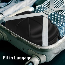 1pc EVA Hat Storage Bag for Men - Durable Baseball Cap Organizer, Portable & Protective with Multiple Compartments, Black with Blue Accents, Perfect for Travel or Home, Home Organization | Sleek Storage | EVA Material, Hat Rack