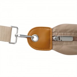 Customizable Chalk-Style Text Beige Tote Bag - Detachable Shoulder Strap, Spacious Travel & Vacation Handbag, Hand Washable Durable Design for Casual Outings