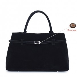 [Vintage Minimalist Handbag] Perfect Lily Women's Vintage Minimalist Handbag - Soft Tote with Metal Clasp Closure, Two Sturdy Handles & Magnetic Snap Closure, Coffee/Dark Brown/Red/Black for Work & Daily Use, Cute Purse