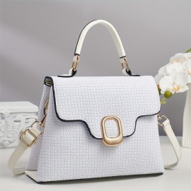 New Handbag, Flip-Top handbag Design, Detachable Shoulder Strap, Metal Hardware Decoration, Single Shoulder/ handbag