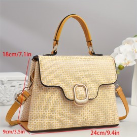 New Handbag, Flip-Top handbag Design, Detachable Shoulder Strap, Metal Hardware Decoration, Single Shoulder/ handbag