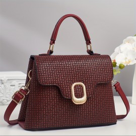 New Handbag, Flip-Top handbag Design, Detachable Shoulder Strap, Metal Hardware Decoration, Single Shoulder/ handbag