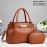 Women'S Handbag 2pcs Fashionable Stone Pattern Bag, Bridal Bag, First Choice for Gift, Universal for Four Seasons, Combination Bag, Wallet