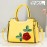 [Vintage Floral Crossbody Bag] Stylish Vintage Floral Women's Evening Bag, Crossbody with Red Rose Design, Zip Closure | Available in Yellow, Blue, Green, Black