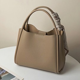 Women's Retro Tote Bag with Detachable Crossbody Strap - Elegant Bucket & Handbag, Golden-Tone Hardware, Closure, Golden-Tone Hardware, Beige//Black - Versatile Everyday & Formal Purse, Minimalist Square Design, Durable Lining, Multi-Functional Single-Shoulder Bag for Casual & Formal Events, Designer Bags for Women, Clutch Purse, Branded Bags for Women High Quality, Clutch Bags for Women Elegant, Handbags for Women Large Size