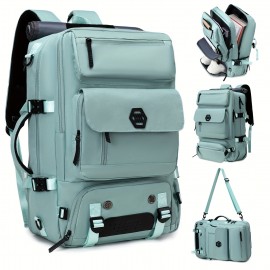 Travel Backpack, Airline Approved Carry-On Backpack for Women and Men with Shoe Compartment, 17, 3-Inch Laptop Backpack for Flying, Hiking Casual Daypack