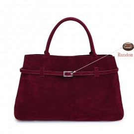 [Vintage Minimalist Handbag] Perfect Lily Women's Vintage Minimalist Handbag - Soft Tote with Metal Clasp Closure, Two Sturdy Handles & Magnetic Snap Closure, Coffee/Dark Brown/Red/Black for Work & Daily Use, Cute Purse