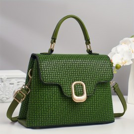 New Handbag, Flip-Top handbag Design, Detachable Shoulder Strap, Metal Hardware Decoration, Single Shoulder/ handbag