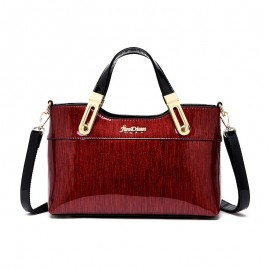 Women'S Luxury Crossbody Bag - Elegant Zipper Closure, Detachable Strap & Golden-Tone Hardware, Burgundy Red Handbag for Everyday, Office, Parties - Durable Painted Finish Women'S Purse, Crossbody Purse, Party Accessory, Sophisticated Accessory, Polyester Lined Interior, Evening Accessory, Vintage Style, Sturdy Construction, Shoulder Bag, Fashion Women