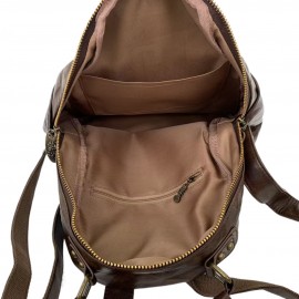 Women'S Vintage Backpack - Large Capacity Purse with Adjustable Strap, Zipper Closure, Synthetic Bag for Women, Coffee Brown/Black - Everyday, Work, Party, Travel - Y2K Street Style Handbag, Party Accessory, Retro Aesthetic, Durable Construction, Spacious Tote, Fashion Lovers