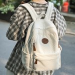 New Women'S Fashion Corduroy Backpack with Simple Color Block Design, Modern Trendy Double Shoulder Bag, Soft Fabric, Multi-Pocket Storage for Books, Notebooks, Phones, Wallets, Tablets, and Gifts, Perfect for Work, School, Shopping, Travel, and Camping, Casual Outings, Stylish and Functional for Everyday Use, Backpack for Women, Lightweight Backpack for Women, Backpack for High School, Convertible Backpack for Women, Backpack Handbags for Women, Backpack for Women High Quality