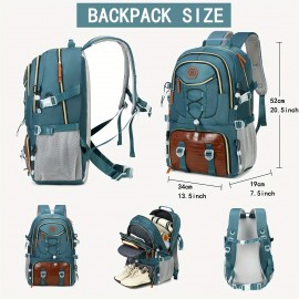 [Large Capacity Backpack] ENOSHI 40L Large Capacity Backpack with Laptop Compartment & Shoe Storage - Heavy-Duty Travel Hiking Camping Backpack, Port, Adjustable Straps, 17.3 Inch Laptop Sleeve for Outdoor,, - Compatible with 40L Capacity (Men