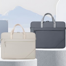 Unisex Business Laptop Bag with Shockproof Airbag, Lightweight Oxford Shoulder Crossbody Briefcase with Detachable Strap & Laptop Compartment, Zipper Closure, Polyester Lining for Office, Commute, Travel, Laptop Carrying Case, Commuter Bag, Sleek Design, Durable Zipper Closure