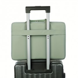 Personalized 180° Open-Close Durable Laptop Briefcase, Oxford Fabric Material, 14/15 Inch Computer Bag with Custom Butterfly Letter Design - Ideal Gift for School, Office, or Valentine'S Day - Black, Light Purple, Green, Gray, Dark Gray, Blue