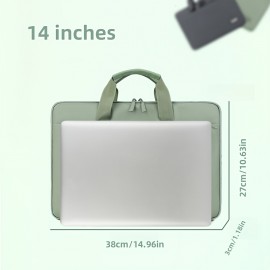 Personalized 180° Open-Close Durable Laptop Briefcase, Oxford Fabric Material, 14/15 Inch Computer Bag with Custom Butterfly Letter Design - Ideal Gift for School, Office, or Valentine'S Day - Black, Light Purple, Green, Gray, Dark Gray, Blue