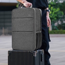 [Stylish Laptop Backpack] 1pc ZINZ Black Laptop Backpack | Stylish, Lightweight, Large Capacity, Convertible Shoulder & Tote Bag with Multiple Compartments, Ideal for Daily Commute & Travel