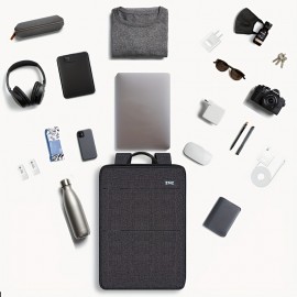 [Stylish Laptop Backpack] 1pc ZINZ Black Laptop Backpack | Stylish, Lightweight, Large Capacity, Convertible Shoulder & Tote Bag with Multiple Compartments, Ideal for Daily Commute & Travel