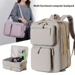 Expandable Laptop Backpack with Dry/Wet Separation, Multi-Layer Multi-Pocket Multi-Zipper Storage Travel Student Shoulder Bag, Large Capacity Laptop Compartment Handbag Multifunctional Crossbody Bag, Suitable for Business Trips, Vacations, etc