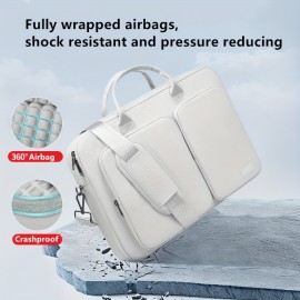 15.6/16/17/18 Inch Laptop Shoulder Bag - 360° Laptop with Adjustable Strap, Zipper Closure & Trolley Sleeve, Compatible with MacBook, HP, Dell, Lenovo, Alienware, Laptop Bags, Laptop Carrying Case, Laptop Case, Laptop Cover, Laptop Bags For Women