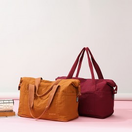 Simple Expandable Tote Bag, Suitable for Daily Commute and Short Trips, with Dry-Wet Separation Pockets, Large Capacity, Scratch-Resistant and Durable, Available in Nine Colors, Tote Bag, Travel/gym/luggage Bag For Travel