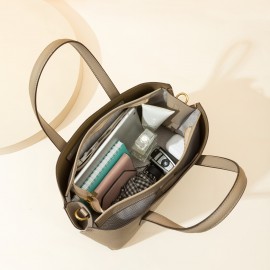 Genuine Leather Tote Bag, Genuine Leather Women'S Bag, Genuine Leather Multi-Compartment Women'S Bag, Genuine Leather Crossbody and Handbag Dual-Use Bag, Genuine Leather Large Capacity Bag, Genuine Leather Retro Women'S Bag, Genuine Leather Available in Multiple Colors, Genuine Leather Large Bag, Genuine Leather Fashionable Women'S Bag, Genuine Leather Durable Women'S Bag