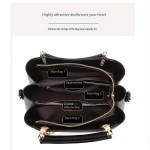 1pc & Piglet Wo 's handbag - Detachable Strap, Golden-Tone Hardware & Leaf Charm, Purse with Zipper Closure, White/Black Animal Print for Casual & Formal Outfits, Versatile Travel Purse, Durable Handbag