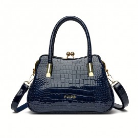 Handbag, high-quality snake Light Beige pattern Wo 's small handbag, dinner bag, shopping and leisure handbag, PU clip buckle multi-layer handbag