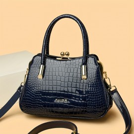 Handbag, high-quality snake Light Beige pattern Wo 's small handbag, dinner bag, shopping and leisure handbag, PU clip buckle multi-layer handbag