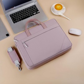 Unisex Business Laptop Bag with Shockproof Airbag, Lightweight Oxford Shoulder Crossbody Briefcase with Detachable Strap & Laptop Compartment, Zipper Closure, Polyester Lining for Office, Commute, Travel, Laptop Carrying Case, Commuter Bag, Sleek Design, Durable Zipper Closure