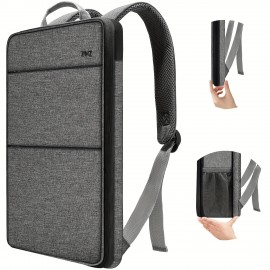 [Stylish Laptop Backpack] 1pc ZINZ Black Laptop Backpack | Stylish, Lightweight, Large Capacity, Convertible Shoulder & Tote Bag with Multiple Compartments, Ideal for Daily Commute & Travel