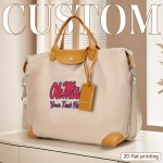 Backpack, a Fashionable Large Capacity Handbag Tote with @0756@Ole Miss Logo Pattern and Customizable Text Below the Design, Featuring Detachable Shoulder Straps for Versatile Use 2D Flat Printing ---bao034TuAnDz, 2D Flat