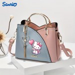 [Sanrio | Hello Kitty] Sanrio Hello Kitty 1pc Heart-Shaped Balloon Handbag | Large Capacity Zipper Closure Tote Bag for Casual & Formal | Crossbody Purse, Goldtone Hardware, Durable Material
