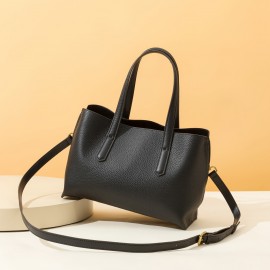 Genuine Leather Tote Bag, Genuine Leather Women'S Bag, Genuine Leather Multi-Compartment Women'S Bag, Genuine Leather Crossbody and Handbag Dual-Use Bag, Genuine Leather Large Capacity Bag, Genuine Leather Retro Women'S Bag, Genuine Leather Available in Multiple Colors, Genuine Leather Large Bag, Genuine Leather Fashionable Women'S Bag, Genuine Leather Durable Women'S Bag