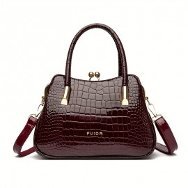 Handbag, high-quality snake Light Beige pattern Wo 's small handbag, dinner bag, shopping and leisure handbag, PU clip buckle multi-layer handbag