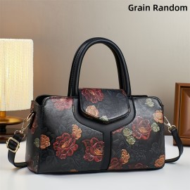 Ladies' Handbag, Fashionable Retro Floral Pattern handbag for Moms